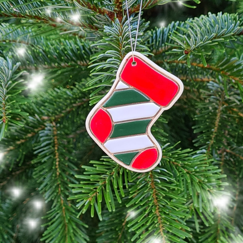 Vánoční punčochy vločka